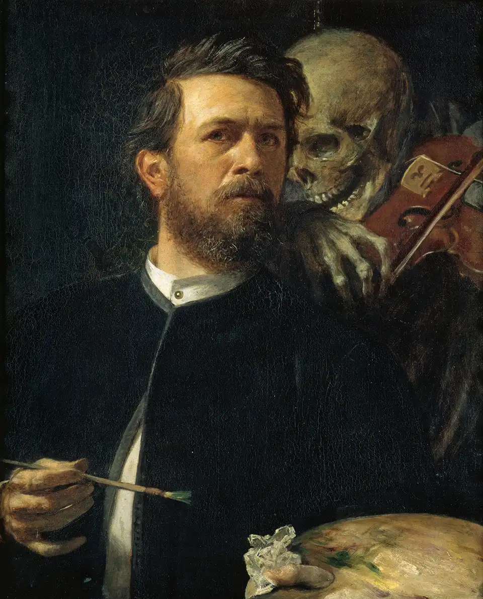 self-portrait-with-death-playing-the-fiddle-painting-by-arnold-boecklin self-portrait-with-death-playing-the-fiddle-painting-by-arnold-boecklin